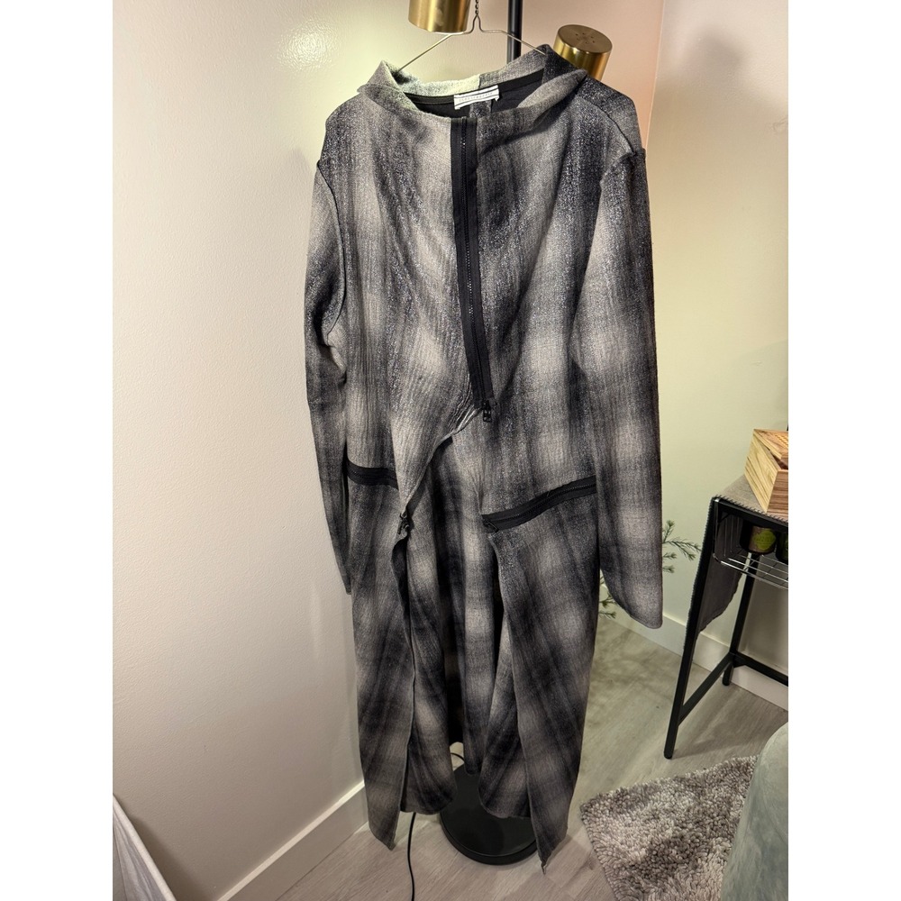Transparente duster italian designer grunge covertible new wave loose fit LG XL